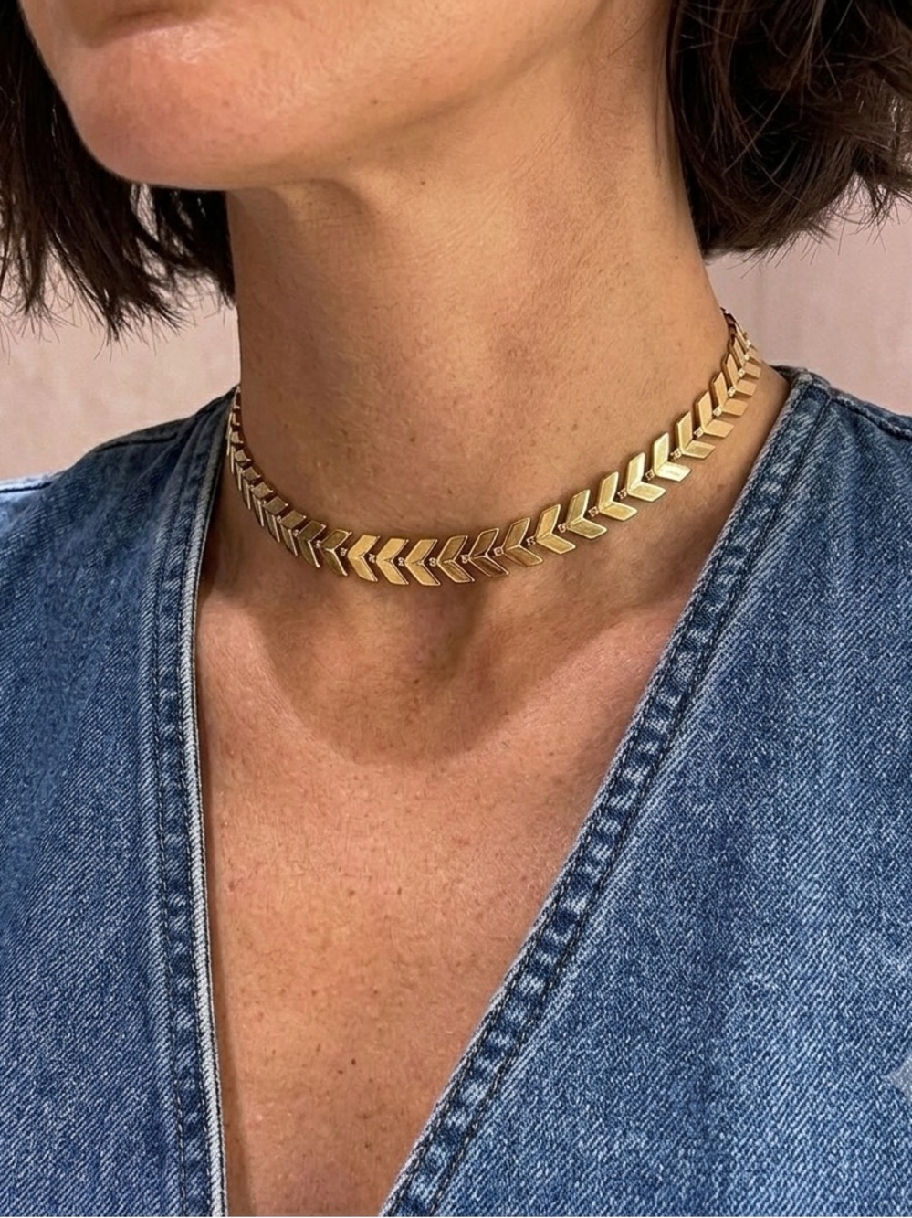 Leaves Choker 18k Gold Plated BEST SELLER